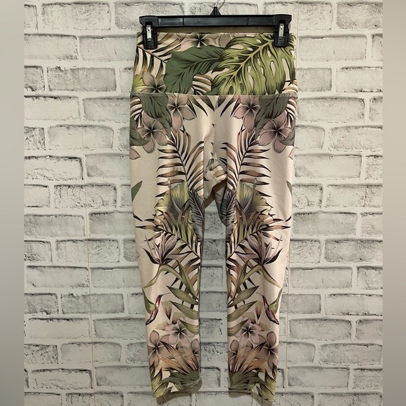 Evolution and Creation Pants - Women’s Evolution and Creation tropical leaf & floral print leggings Medium